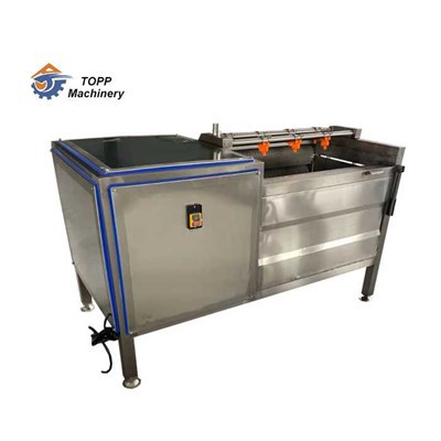 Tvättmaskin med borstrulle