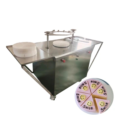 Hydraulisk ostmousse tårta skärmaskin
